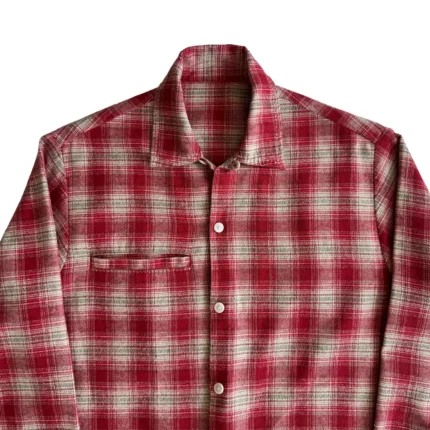 The Sunday Hidden Rivet Shirt Red (4)